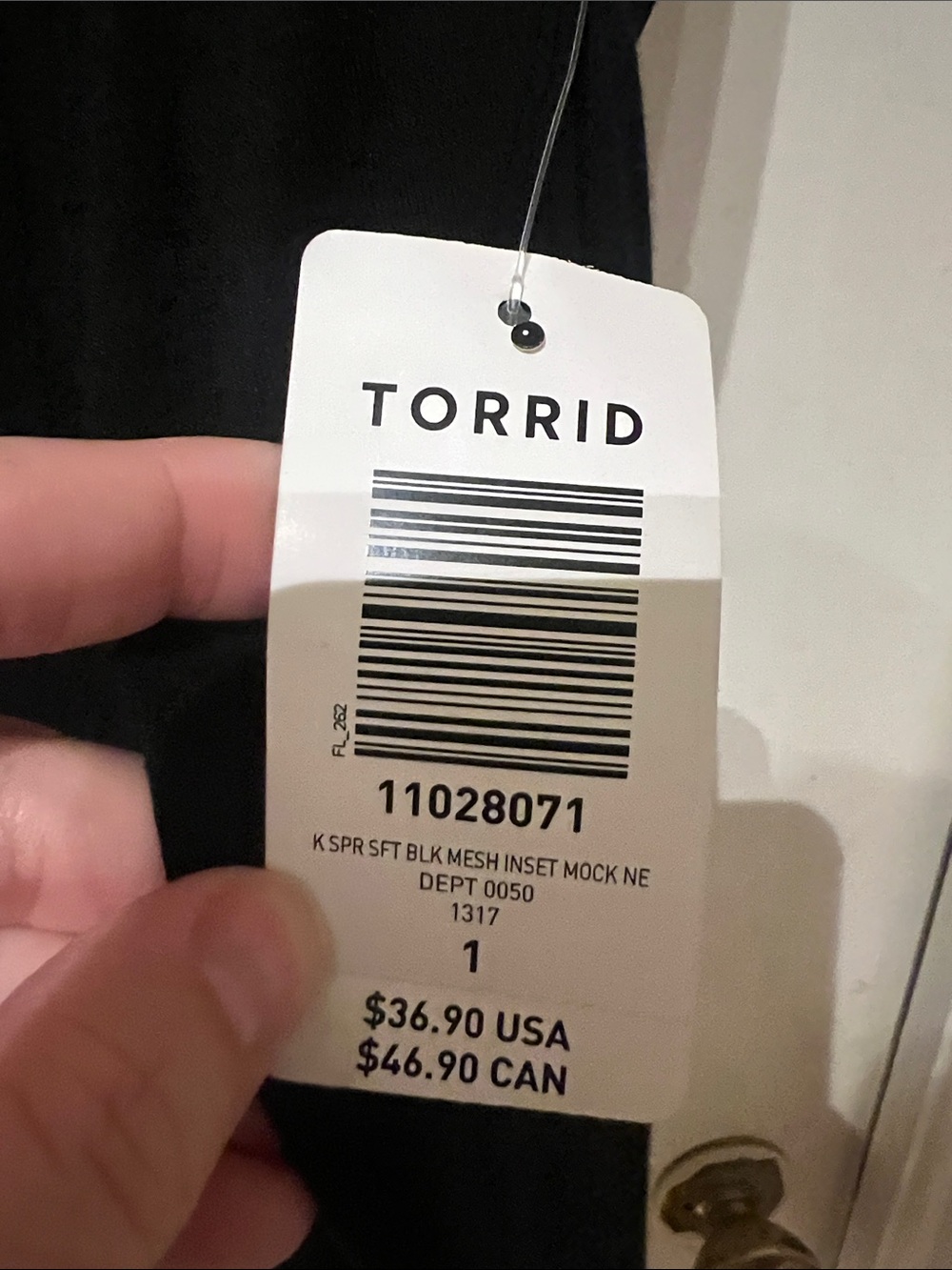 Torrid Mesh Inset Mock Neck - Picture 2 of 6